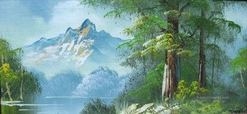  schaf - Wald Bob Ross freihändig Landschaften